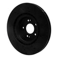 R1 10-16 Hyundai Genesis Coupe Front Left Drilled & Slotted Black Brake Rotor