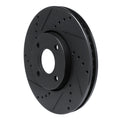 R1 13-16 Ford Ecosport (Mexico) Front Left Drilled & Slotted Black Brake Rotor