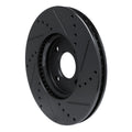 R1 13-16 Ford Ecosport (Mexico) Front Left Drilled & Slotted Black Brake Rotor