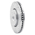 R1 Concepts Brake Rotor Drilled and Slotted Silver Fits Infiniti FX35