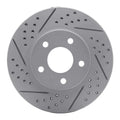 R1 06-11 Chevrolet Hhr Front Left Drilled & Slotted Geoperformance Rotor