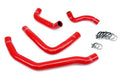 HPS Performance Red Reinforced Silicone Radiator Coolant Hose Kit (4pc set) for rear engine for Toyota 90-99 MR2 3SGTE Turbo