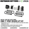 Zone Offroad 07-19 Toyota Tundra 3in Lift Kit