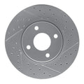 R1 05-12 Ford Ecosport (Mexico) Front Right Drilled & Slotted Geoperformance Rotor