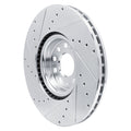 DFC 18-25 Volkswagen Atlas Cross Sport/Atlas (Mexico) Front Right Drill & Slot Silver Brake Rotor