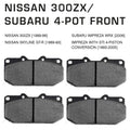 Hawk 06-07 WRX / 89-96 Nissan 300ZX / 89-93 Skyline GT-R HPS Street Front Brake Pads