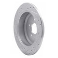 R1 Concepts Brake Rotor Drilled and Slotted Silver Fits Hyundai Veracruz