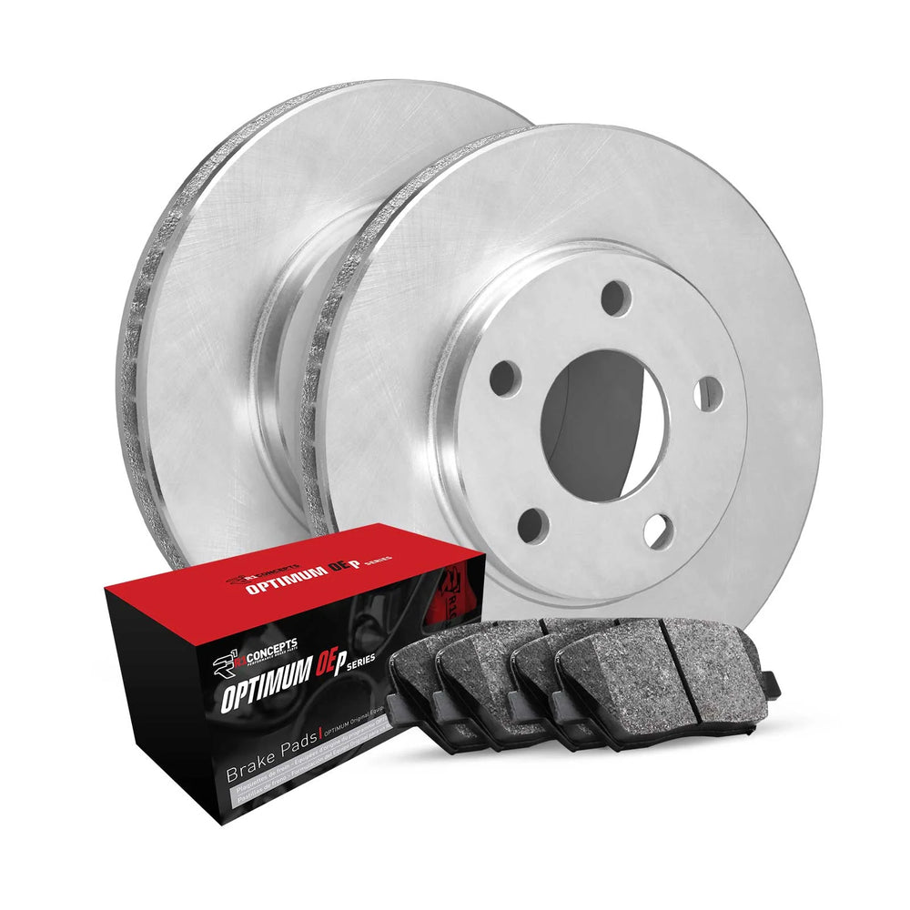 R1 02-15 Acura ILX Front Brake Rotor Set w/Optimum OE Pads and Hardware