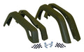 4-Piece 97-06 TJ Wrangler Fender Flare Kit, Black Textured, 3-3/4 Inch Width Crown Automotive