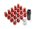 Wheel Mate Muteki SR35 Close End Lug Nuts w/ Lock Set - Satin Silver 12x1.25 35mm