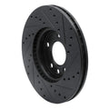 R1 03-11 Cadillac BLS (Mexico) Front Left Drilled & Slotted Black Brake Rotor