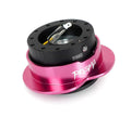 NRG Heart Quick Release Kit Gen 143 - Black Body / Purple Heart Ring