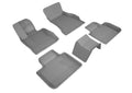 3D KAGU FLOOR MAT 2 ROW SET GRAY
