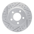 R1 95-02 Ford Ranger (USA/Canada) Front Left Drilled & Slotted Geoperformance Rotor