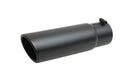 Gibson Rolled Edge Angle-Cut Tip - 4in OD/2.5in Inlet/12in Length - Stainless