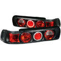 9093 INTEGRA 2DR TAIL LIGHTS WITH HALO BLACK