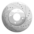 R1 05-12 Fiat Stilo (Mexico) Front Right Drilled & Slotted Silver Brake Rotor