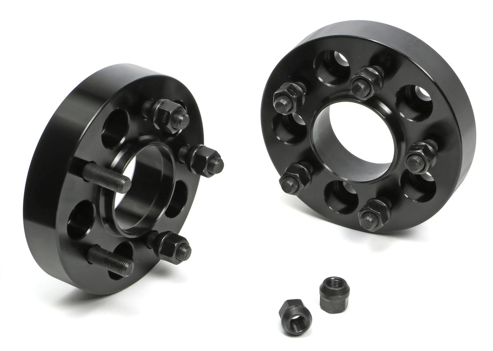 BILLET WHEEL SPACERS; 5 LUG; 114.3MM BOLT CIRCLE; 1/2 IN.20 STUDS; 11/4 IN.195964 PONTIAC ENGINES