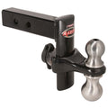 ~(9 lbs. 17X11X8)~ 6 Deluxe Powder Coat Black Forged Steel Adjustable Hitch