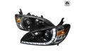 R8 STYLE PROJECTOR HEADLIGHT BLACK