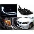 R8 STYLE PROJECTOR HEADLIGHT BLACK