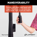 PULLDOWN FAUCET BLACK MATTE (RETAIL BOX)