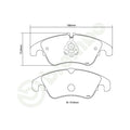 Brembo 09-16 Audi A4 Allroad 2.0 TDI Quattro HP2 Pads