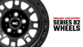 Rough Country Rough Country 82 Series Wheel One-Piece Semi Gloss Black 15x8 5x5.5 -19mm 82151814