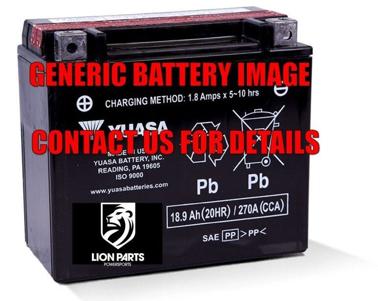 Yuasa YTX16-BS Maintenance Free AGM 12-Volt Battery w/Bottle