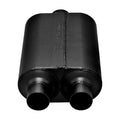Super 40 Series Chambered Muffler Super 40 Stainless Steel 3.00 Center In 2.50 Dual Out Aggressive Sound Flowmaster