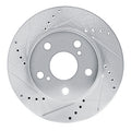 DFC 13-19 Toyota Hilux (Mexico) Front Left Drilled & Slotted Silver Brake Rotor