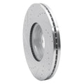 DFC 15-21 Kia Sedona Front Right Drilled & Slotted Silver Brake Rotor