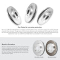 R1 Concepts E- Line Series Brake Rotor with Ceramic Brake Pads Fits Mini Cooper
