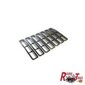 7 Piece Grille Insert Set for 1997-2006 Jeep TJ Wrangler, Chome Plastic, Snap-In RT Off Road