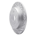 R1 11-22 Dodge Durango Rear Right Drilled & Slotted Geo-Carbon Rotor