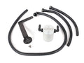 J&L 10-15 Chevrolet Camaro LS3 6.2L Passenger Side Oil Separator 3.0 - Clear Anodized