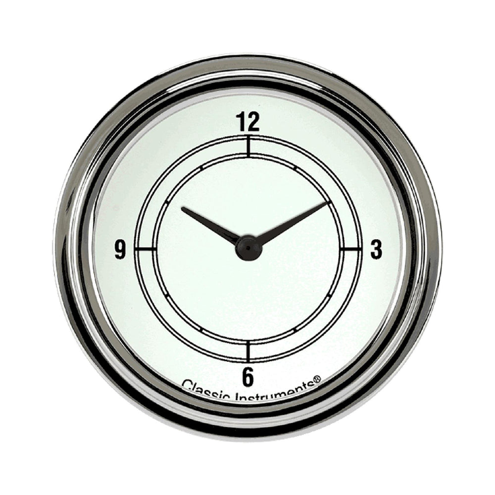 CLASSIC WHITE 2 5/8IN CLOCK
