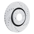 R1 03-25 Peugeot 207 (Mexico) Front Right Drilled & Slotted Silver Brake Rotor
