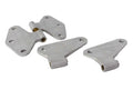 Kentrol 07-18 Jeep Wrangler JK Body Door Hinge Set 4 Pieces 2 Door Bare Grey
