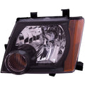 LH HEADLAMP ASSY COMPOSITE; BLACK BEZEL; XTERRA 0811