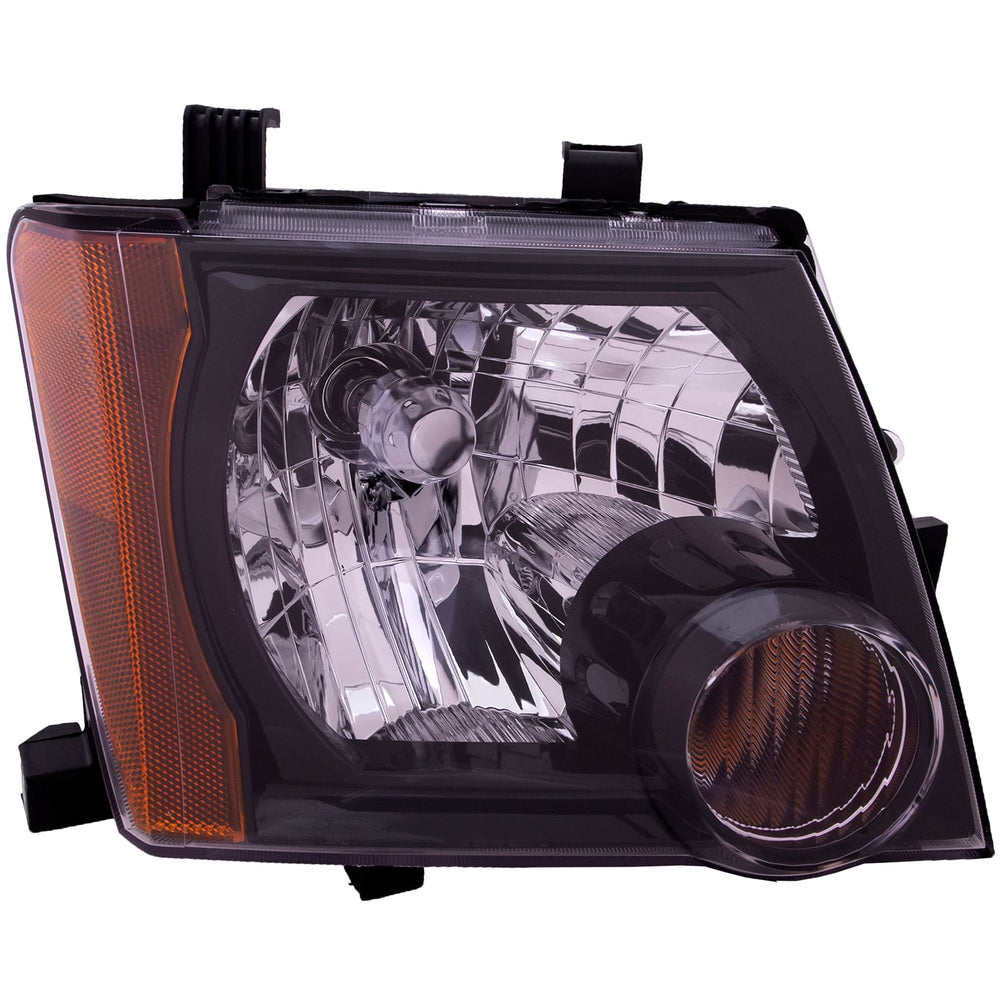 LH HEADLAMP ASSY COMPOSITE; BLACK BEZEL; XTERRA 0811