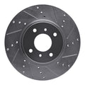 DFC 04-06 Nissan Sentra Front Right Drilled & Slotted Silver Brake Rotor
