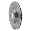 DFC 04-06 Nissan Sentra Front Right Drilled & Slotted Silver Brake Rotor