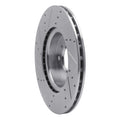 DFC 04-06 Nissan Sentra Front Right Drilled & Slotted Silver Brake Rotor