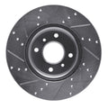 DFC 04-06 Nissan Sentra Front Right Drilled & Slotted Silver Brake Rotor