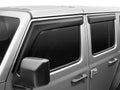 Rugged Ridge Window Visors Matte Black 18-20 Jeep Wrangler JLU/JT