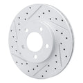 R1 91-00 Ford Taurus Excl Sho Front Left Drilled & Slotted Geoperformance Rotor