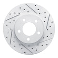 DFC 91-00 Ford Windstar Front Right Drilled & Slotted Geoperformance Rotor