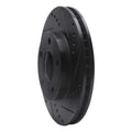 R1 97-05 Chevrolet Classic Front Right Drilled & Slotted Black Brake Rotor
