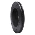 R1 97-05 Chevrolet Classic Front Right Drilled & Slotted Black Brake Rotor